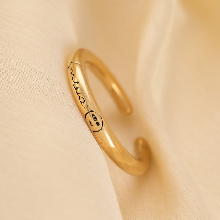 Shop Smile Reine Ring- 18k Gold Plated Palmonas-2
