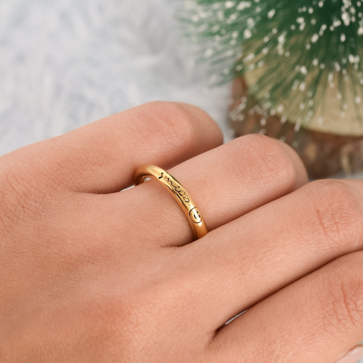 Shop Smile Reine Ring- 18k Gold Plated Palmonas-3