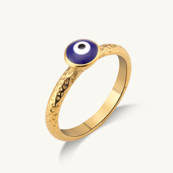 Golden Gaze Evil Eye Ring