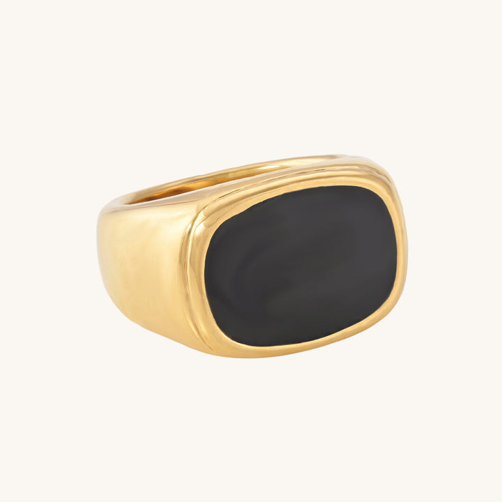 Shop Glossy Enamel Ring | 18k Gold Plated Palmonas-9