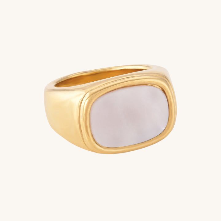 Shop Glossy Enamel Ring | 18k Gold Plated Palmonas-10
