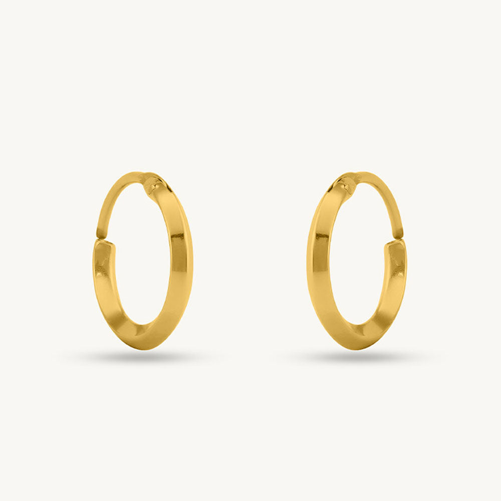 Gold Palm Hoops main image 1