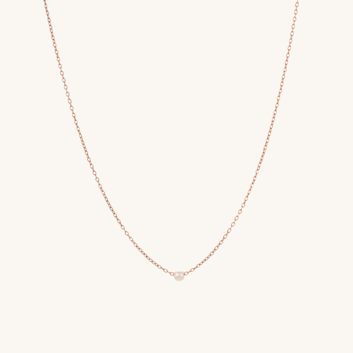 Shop Minimalist Pearl Necklace | 18k Gold Plated Palmonas-5