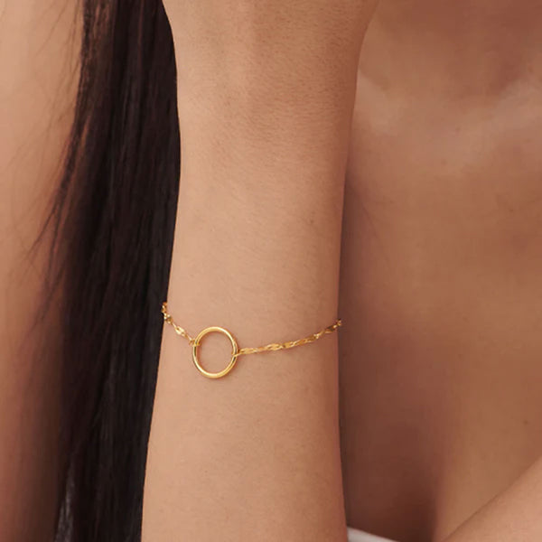 Shop Circle Ring Bracelet- 18k Gold Plated Palmonas-2
