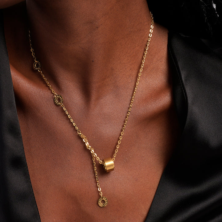 Shop Hollow Clavicle Chain  Necklace | 18k Gold Plated Palmonas-2