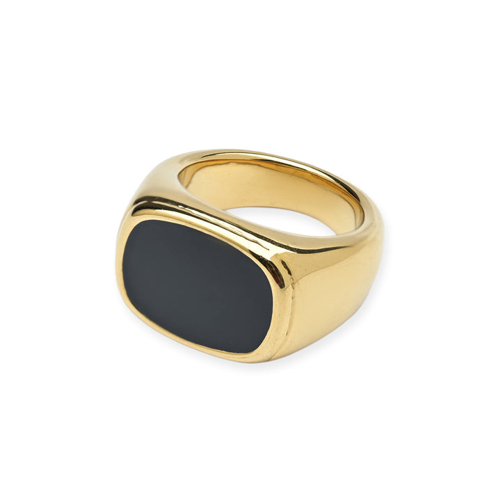 Shop Glossy Enamel Ring | 18k Gold Plated Palmonas-12