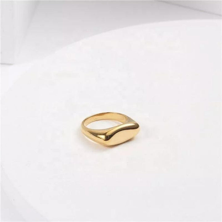 Shop Bold Oval Ring- 18k Gold Plated Palmonas-5