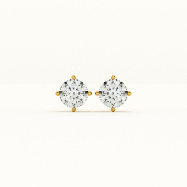 Classic Gold 0.21 Lab-Grown Diamond Stud Earrings