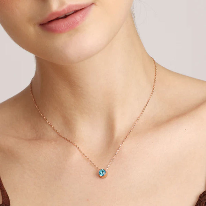 Shop Dainty Birthstone Necklace Palmonas-34