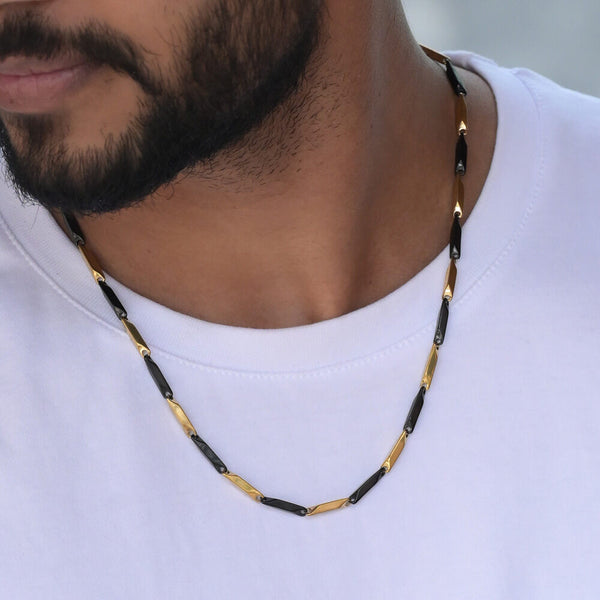 Dual tone Chain | Black and Gold from Palmonas