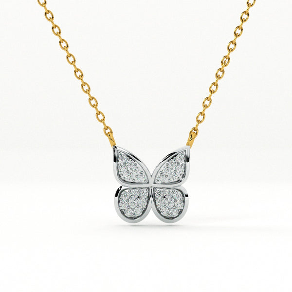 Butterfly Bliss 0.1 Carat Lab Grown Diamond Necklace