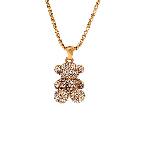 Teddy Solitaire Necklace