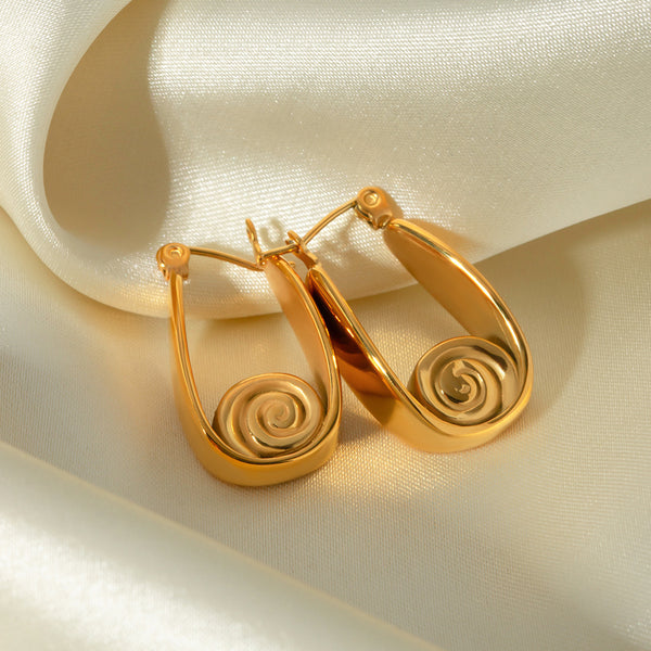 Golden Origami Earrings