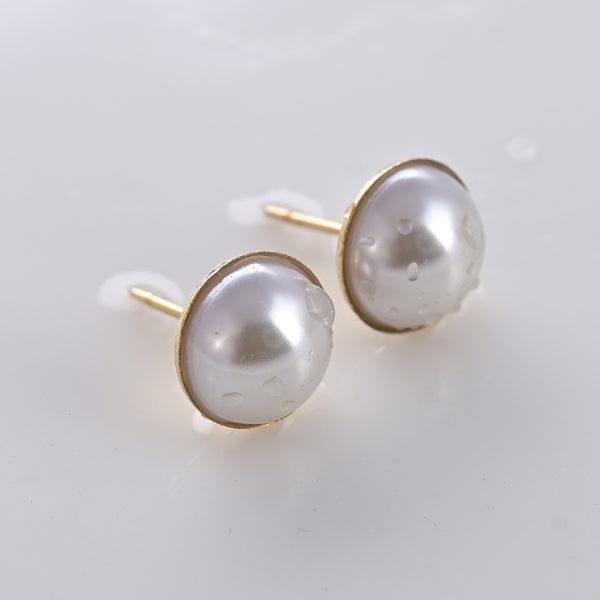 Oceanic Pearl Stud Earrings