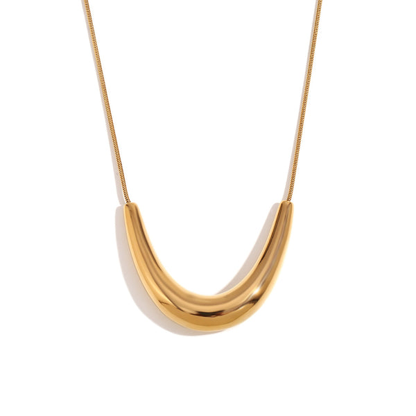 Golden Boomerang Necklace