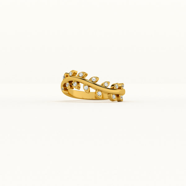 Fern Petal 0.109 Carat Lab Grown Diamond Ring