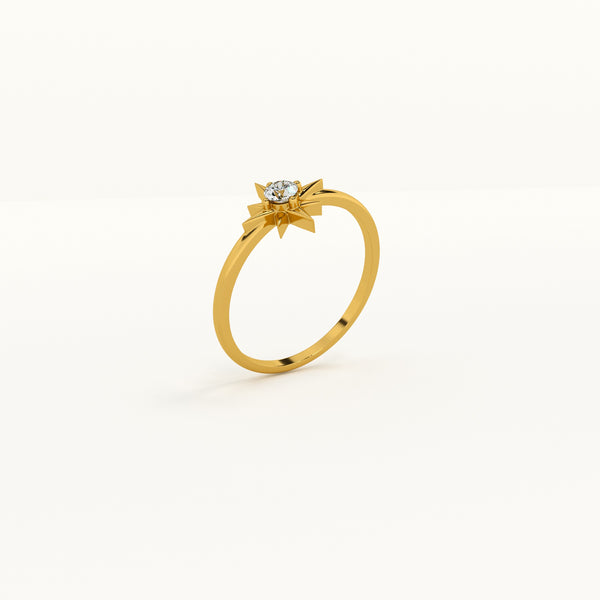 Twinkling Star 0.105 Carat Lab Grown Diamond Ring
