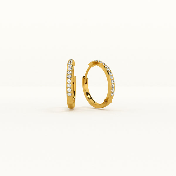 Timeless 0.35 Carat Lab Grown Diamond Hoop Earrings