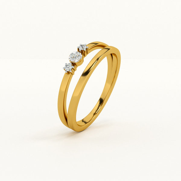 Divine Rift 0.06 Carat Lab-Grown Diamond Ring