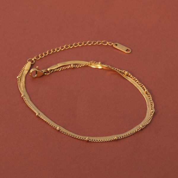 Shop Snake Weave Chain Anklet Palmonas-1
