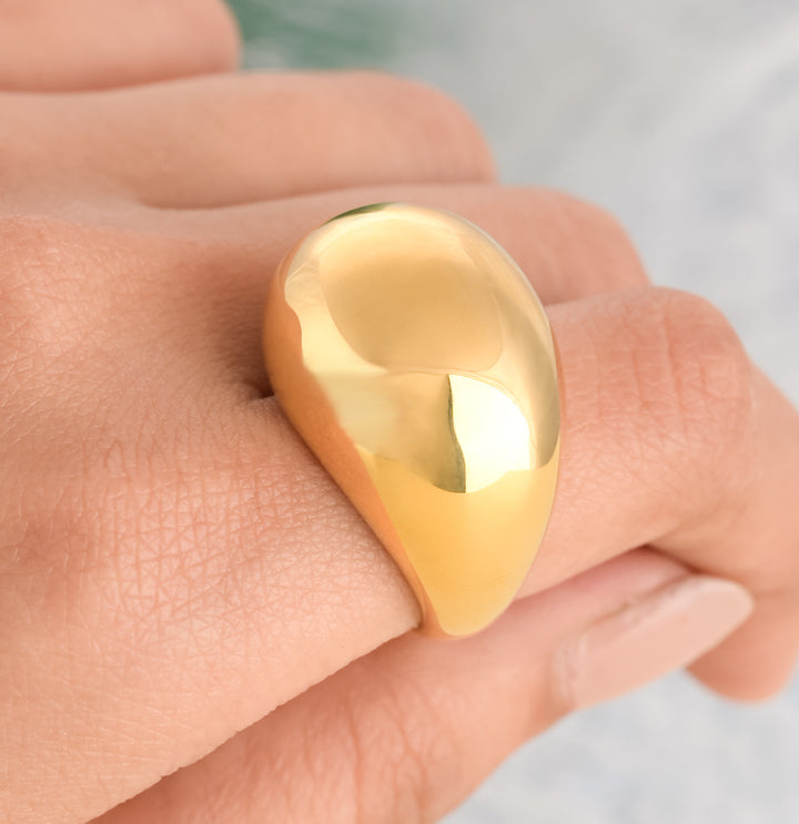 Shop Seashell Gold Ring Palmonas-4