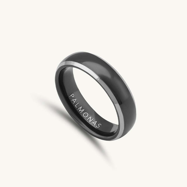 Glimmer Band Men's Ring Medium- Tungsten