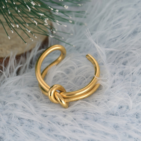 Shop Golden Embrace Knot Ring Palmonas-1