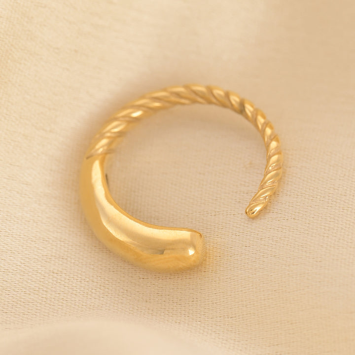 Shop French Braid Ring- 18k Gold Plated Palmonas-4