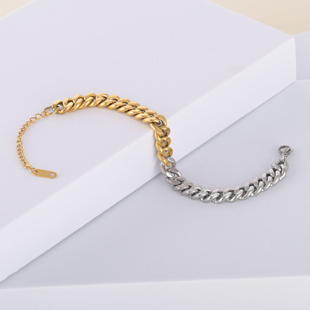 Bracelets : Men s 14K Rose Gold Curb Link Bracelet