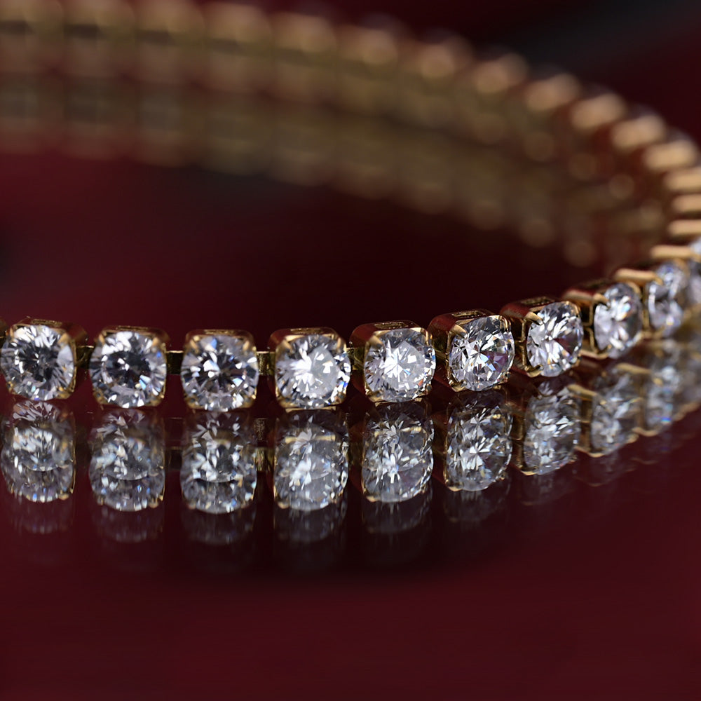 Eternal Elegance: 14k Gold Lab Grown Diamond Bracelet – Yours Now!