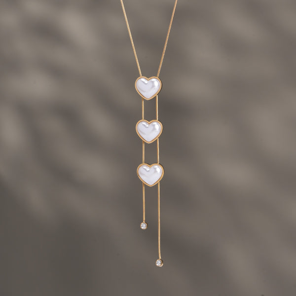 Triple Heart Adornment Necklace
