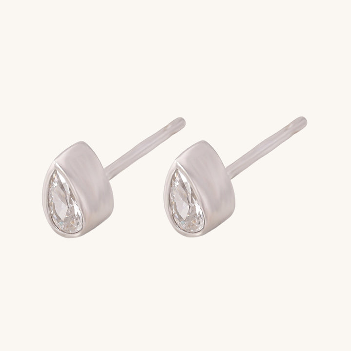 Shop Teardrop Desire Stud Earrings- 925 Silver Palmonas-3