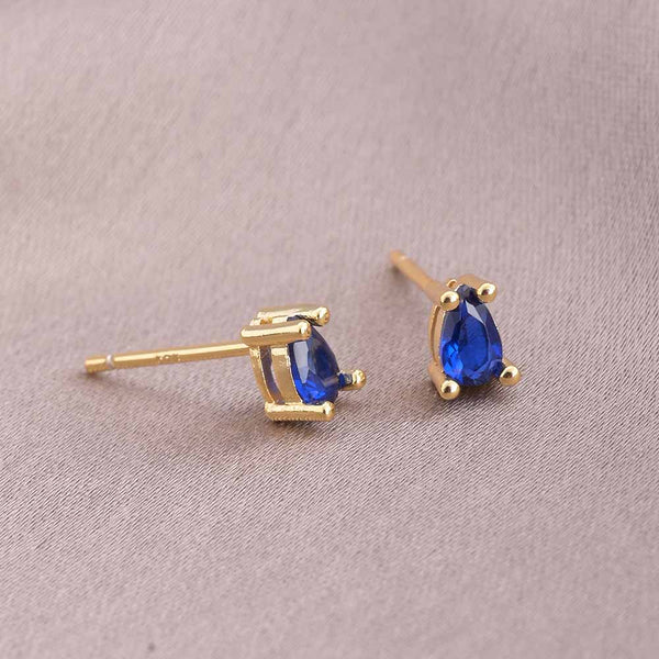 Stone Drop Stud Earrings