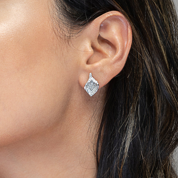 Arum Lily Silver Stud Earrings