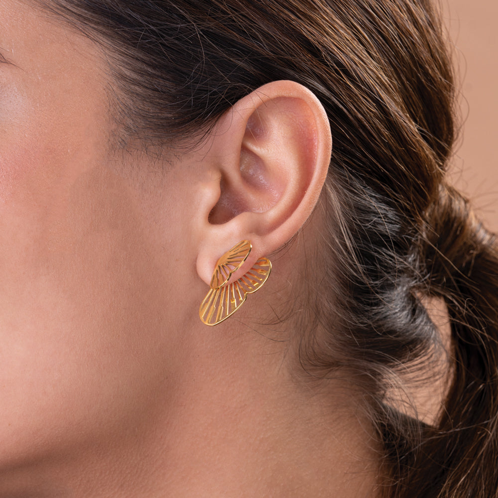 Shop Butterfly Wing Stud Earrings Palmonas-1