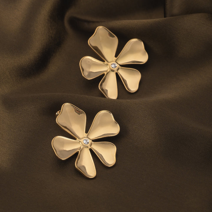 Shop Golden Petal Bloom Earrings Palmonas-1