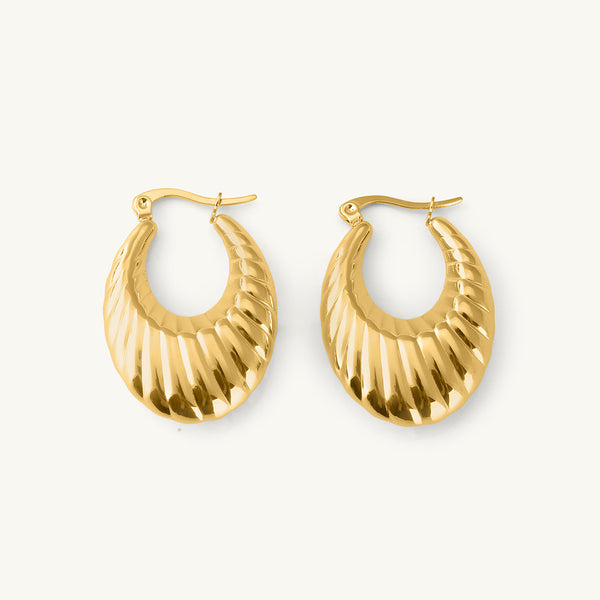 Swirl Hoop Danglers