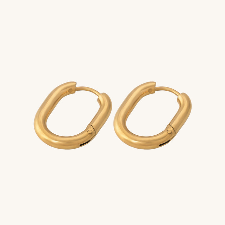 Shop U-Shaped Huggies | 18k Gold Plated Palmonas-3