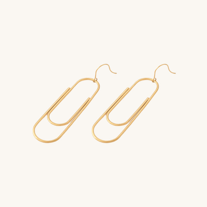 Shop Statement Paperclip Earrings Palmonas-2