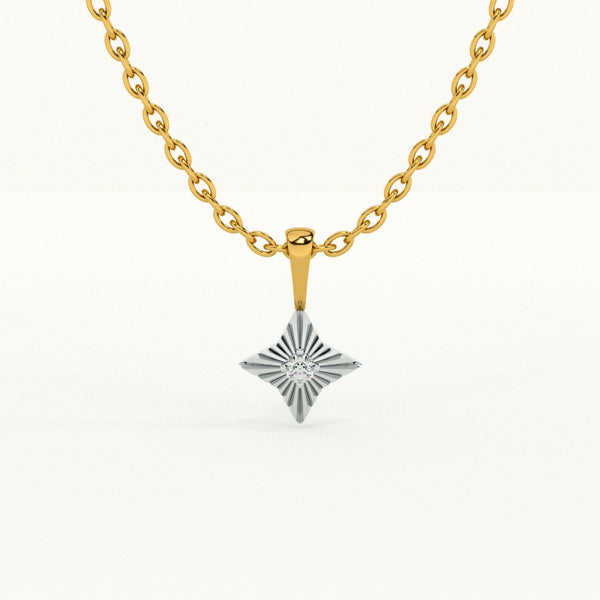 Stellar Bloom 0.03 Carat Lab-Grown Diamond Pendant