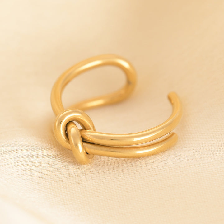 Shop Golden Embrace Knot Ring Palmonas-3