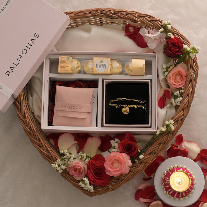 Shop All Hearts Bracelet Diwali Gift Box Palmonas-1