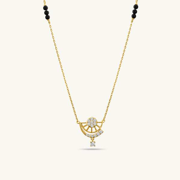 Chasing Sunrise Mini Diamond Mangalsutra | 18k Gold Vermeil