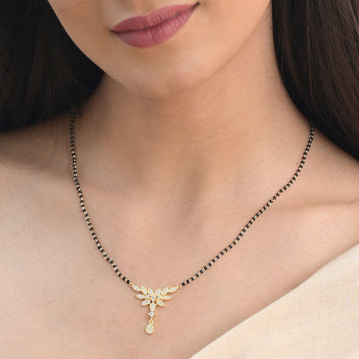 Shop Floral Whispers  Mangalsutra | 18K Gold Vermeil Palmonas-4
