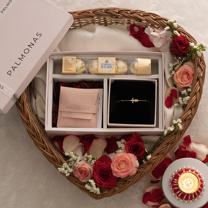 Shop Manasvini Mangalsutra Bracelet Diwali Gift Box Palmonas-1