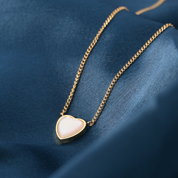Milky Heart Necklace