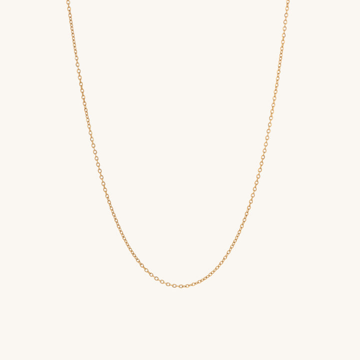 Shop Thin Chain Necklace- 18k Gold Plated Palmonas-3