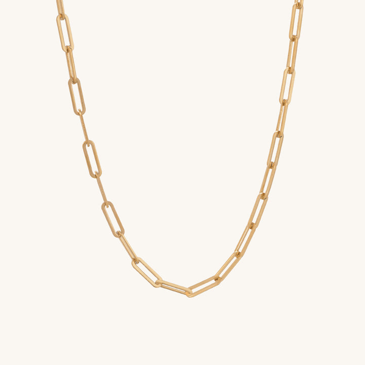 Shop Paperclip Chain Necklace- 18k Gold Plated Palmonas-2