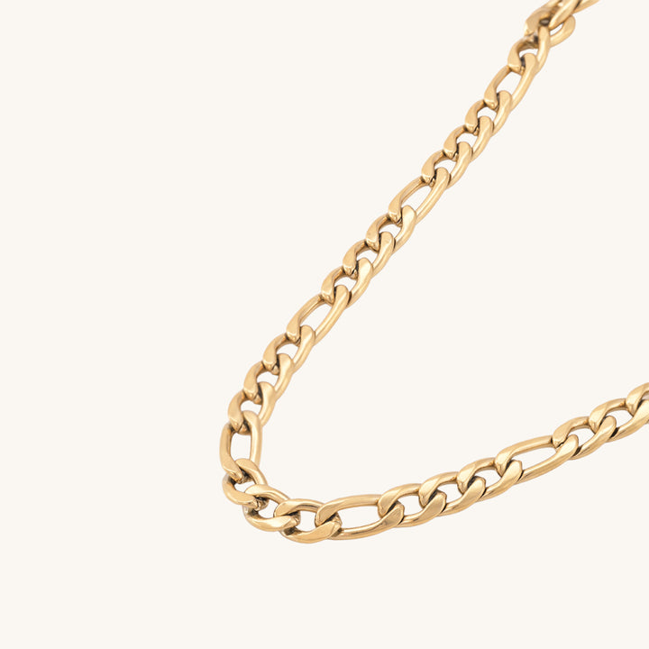 Shop Figaro Chain Necklace- 18k Gold Plated Palmonas-2