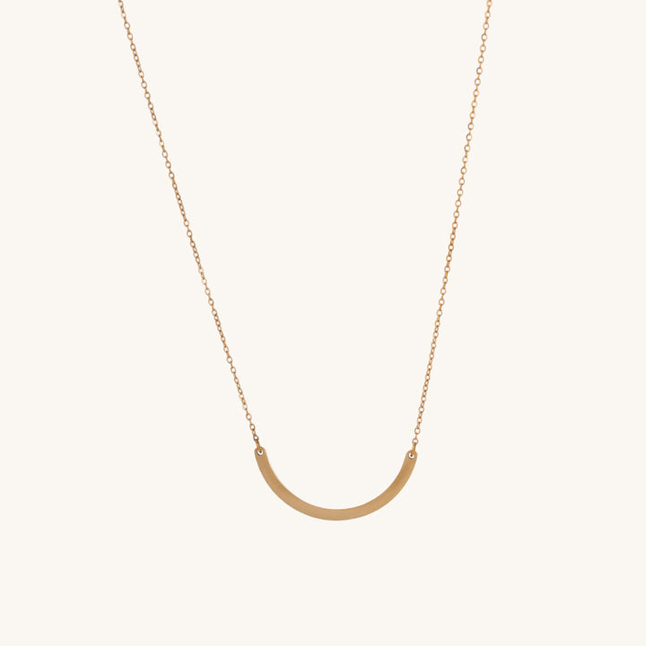 Shop Simple Arc Necklace- 18k Gold Plated Palmonas-2